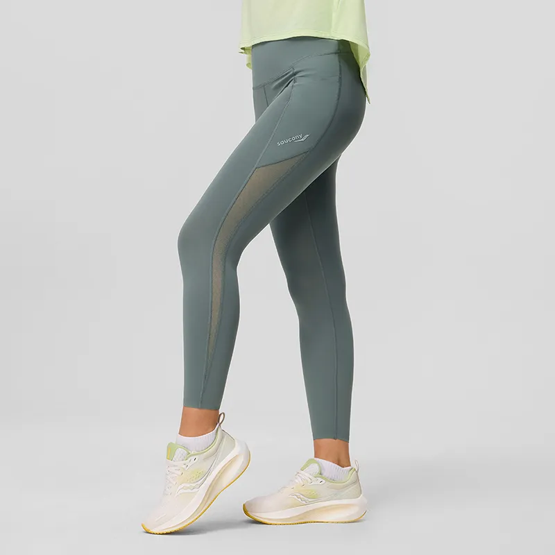 Saucony Sports Pants Women's Grass Tail Green-2