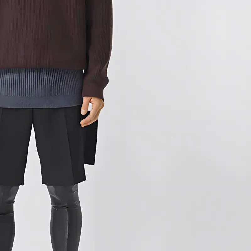 Burberry Panel Detail Shorts-4