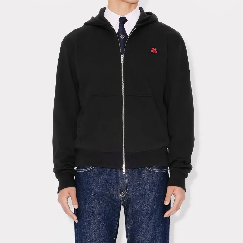 KENZO Boke Flower Embroidered Zipped Hoodie-2