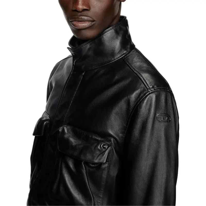 DIESEL L Gast Leather Jacket-4