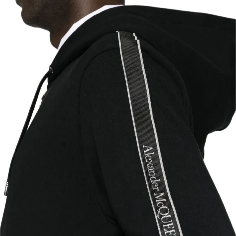 Alexander McQueen Drawstring Zip Up Hoodie-4