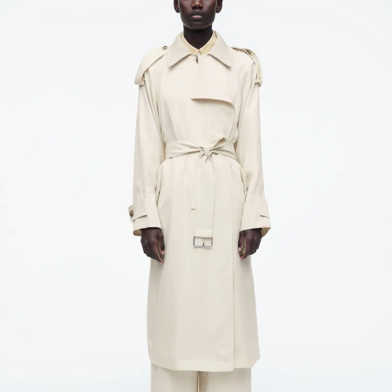 COS Trench Coat Women's Light Beige-4