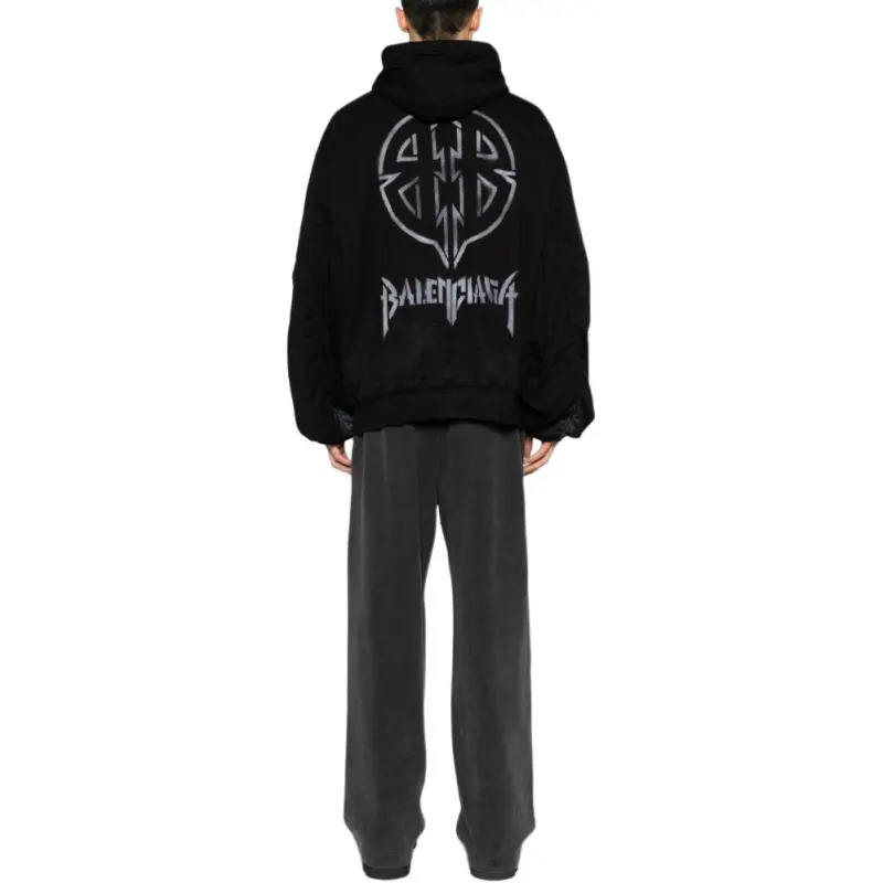 Balenciaga Logo print Padded Jacket-3