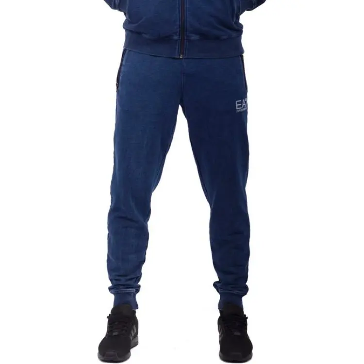 EMPORIO ARMANI EA7 Knitted Sweatpants Men Marine Blue-2