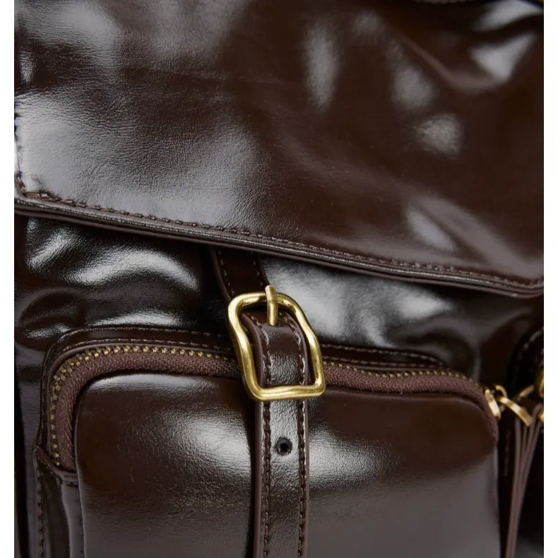 URBAN REVIVO Crossbody Bags Dark Red Brown-3