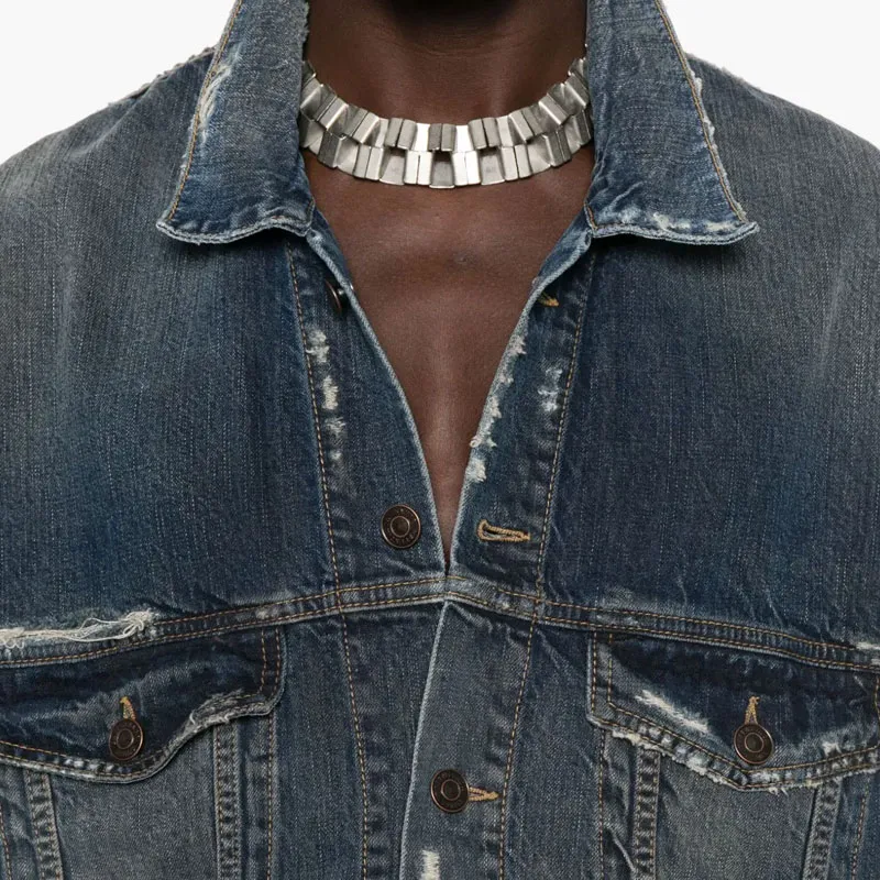 Balenciaga Denim Gilet-4
