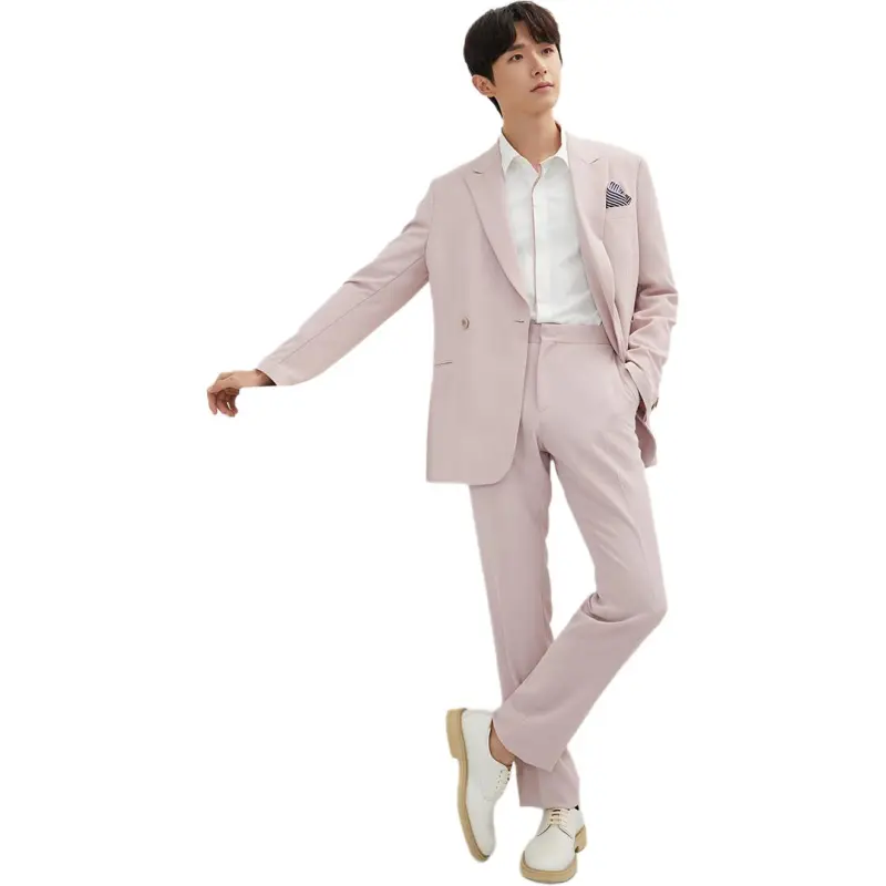 ZIOZIA Business Suit Men's Pink-1