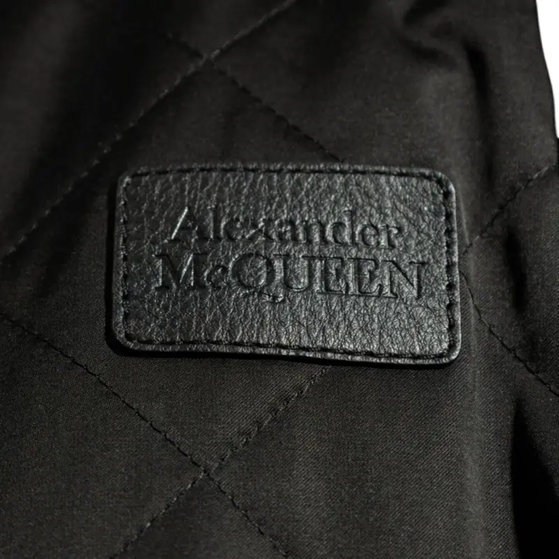 Alexander McQueen Logo Embroidered Panelled Bomber Jacket-2