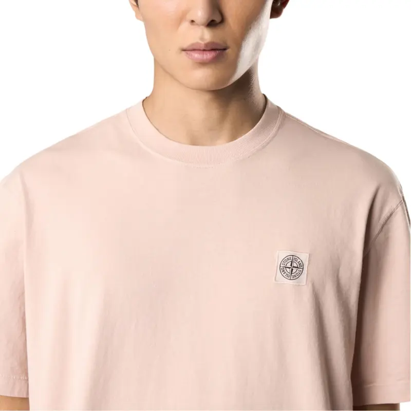 STONE ISLAND Logo Patch Short Sleeved T Shirt-3
