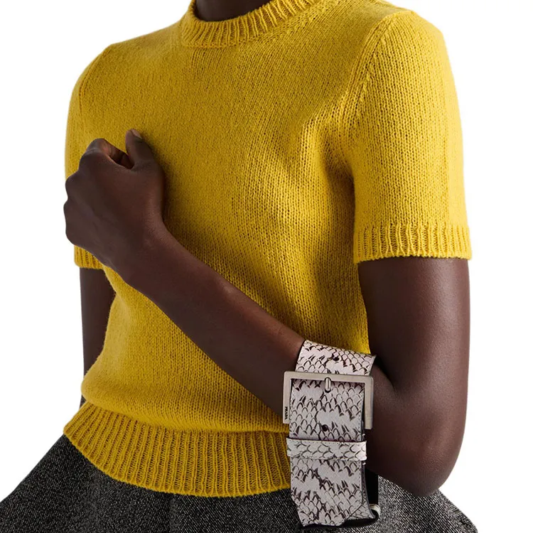 PRADA T-Shirts Women's Yellow-3