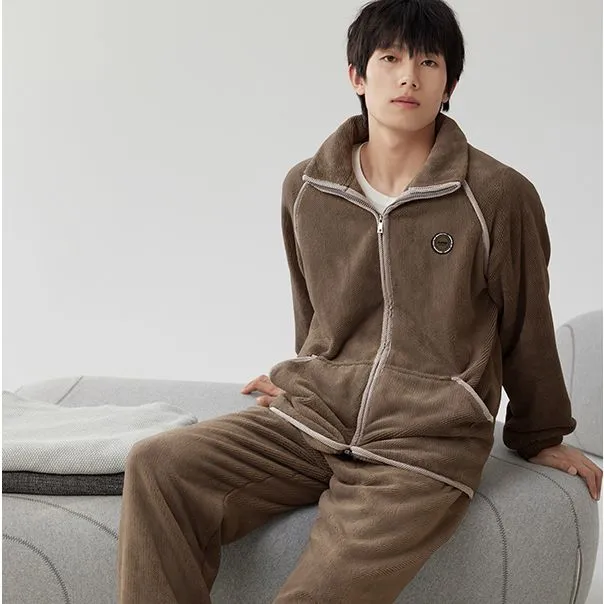 Floating light islands Men Pajama Sets-1