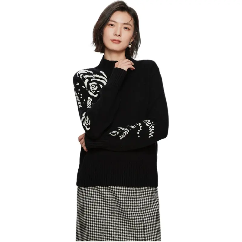 Yu Qianwen Knitwear Women's Black-2