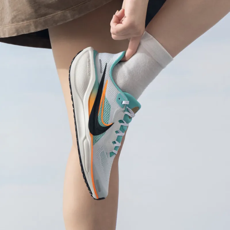 Nike Pegasus 41 Low Top Running Shoes White Blue Black Unisex-5