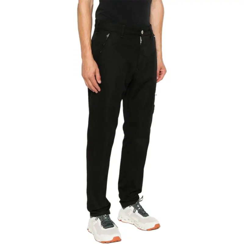 STONE ISLAND Logo Patch Cargo Pants-4