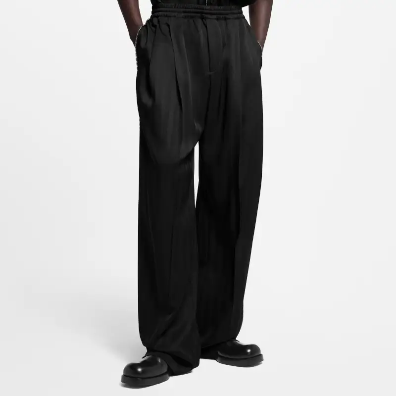 LOUIS VUITTON Bead Embellished Silk Pajama Pants-2