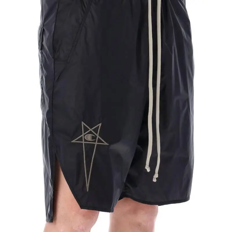 RICK OWENS X Champion Drawstring Bermuda Shorts-3