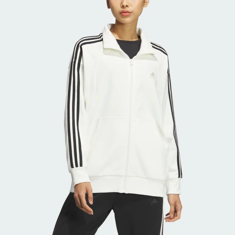Adidas 3 Stripes FW24 KNIT JACKET Jackets & Coats Women's White-3
