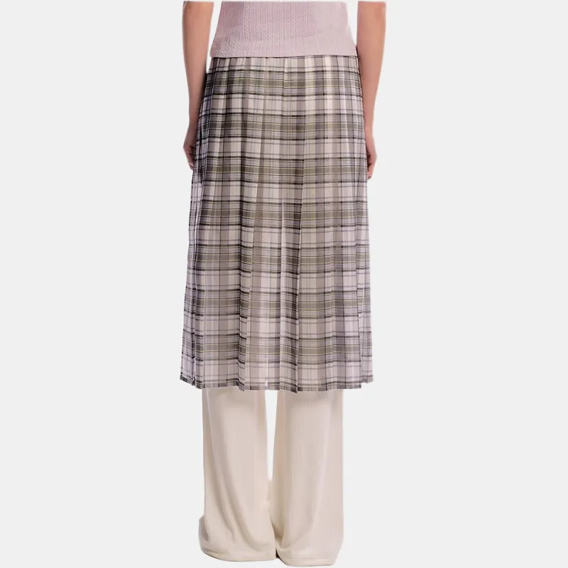 Teenie Weenie Casual Long Skirt Women's Light Purple-2