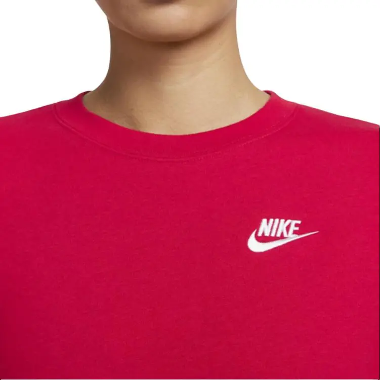 Nike Sportswear Club Fleece Sweatshirt Women's Red-3