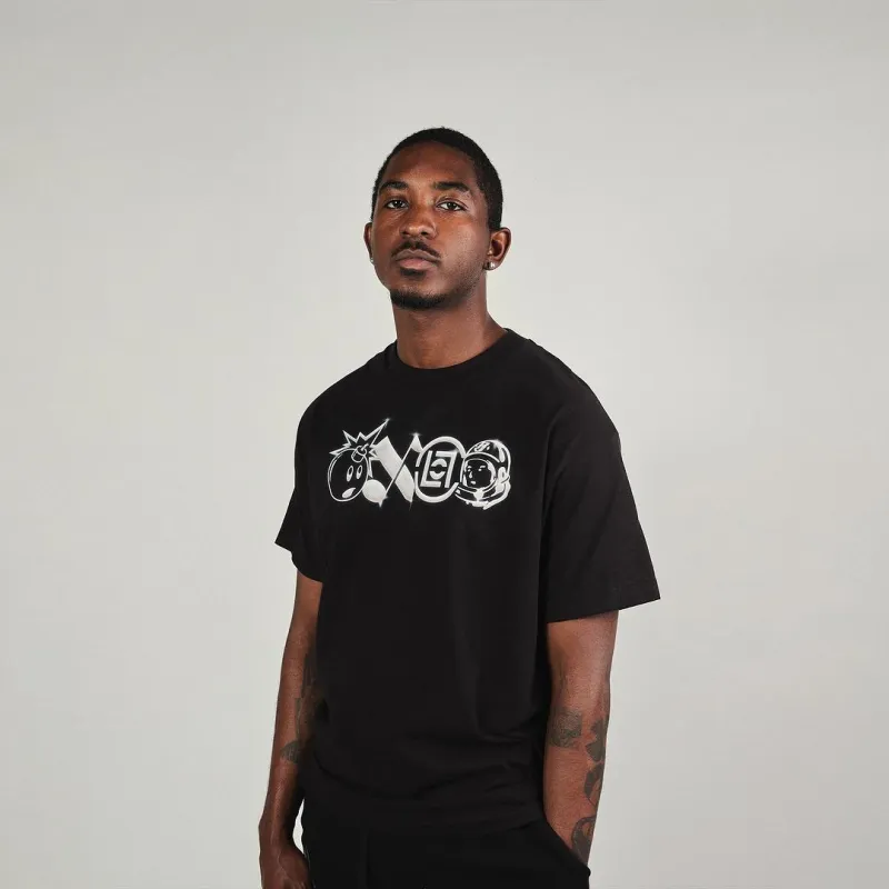 The Hundreds X Clot X BILLIONAIRE BOYS CLUB CLOT Quartet Co brand T Shirts Unisex Black-1