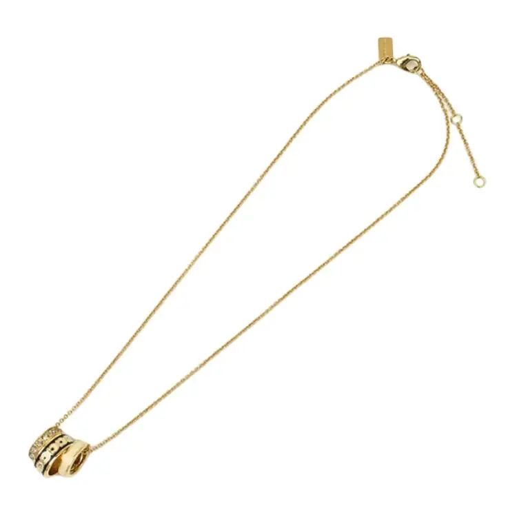 COACH Brass, Enamel, Swarovski Crystal Necklaces Women's Gold-1