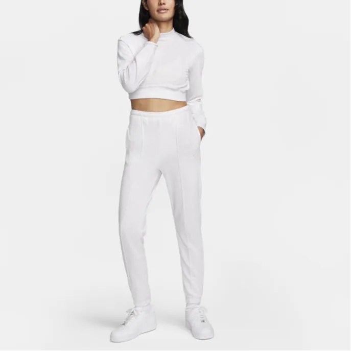 Nike Knitted Sports Pants Women's White-3