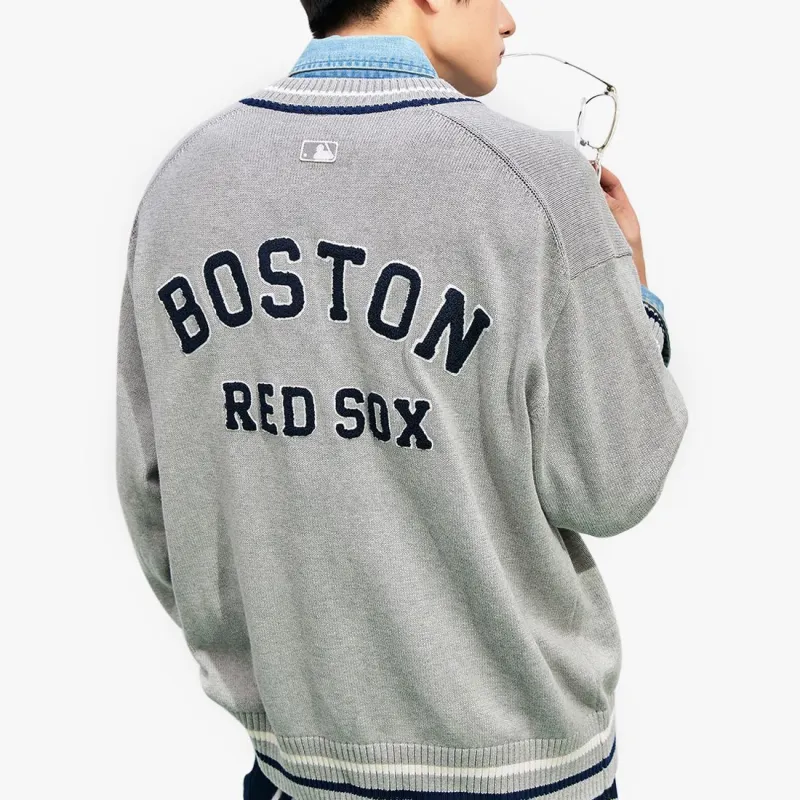 MLB Boston Red Sox Knitwear Unisex Heather Gray-2
