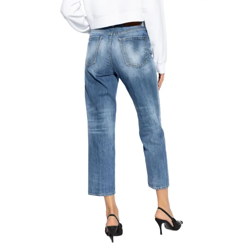 DSQUARED 2 Logo Tag Cropped Jeans-2