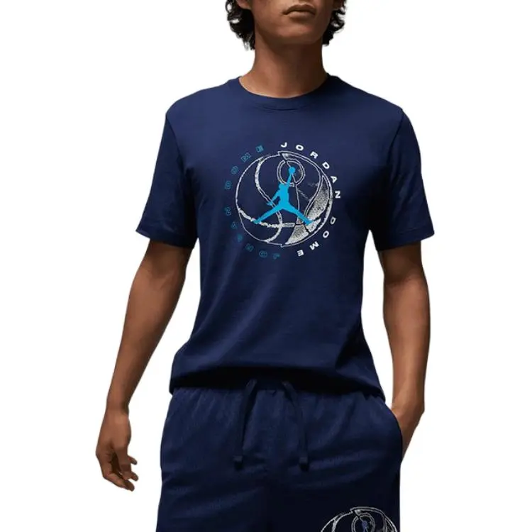 Jordan T Shirt Men's Marine Blue-1