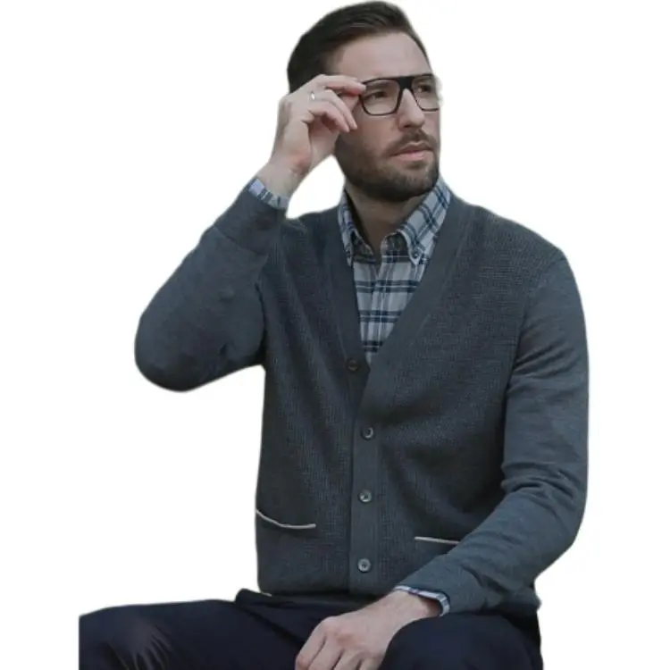 Camicissima Sweater Men's Medium Gray-1