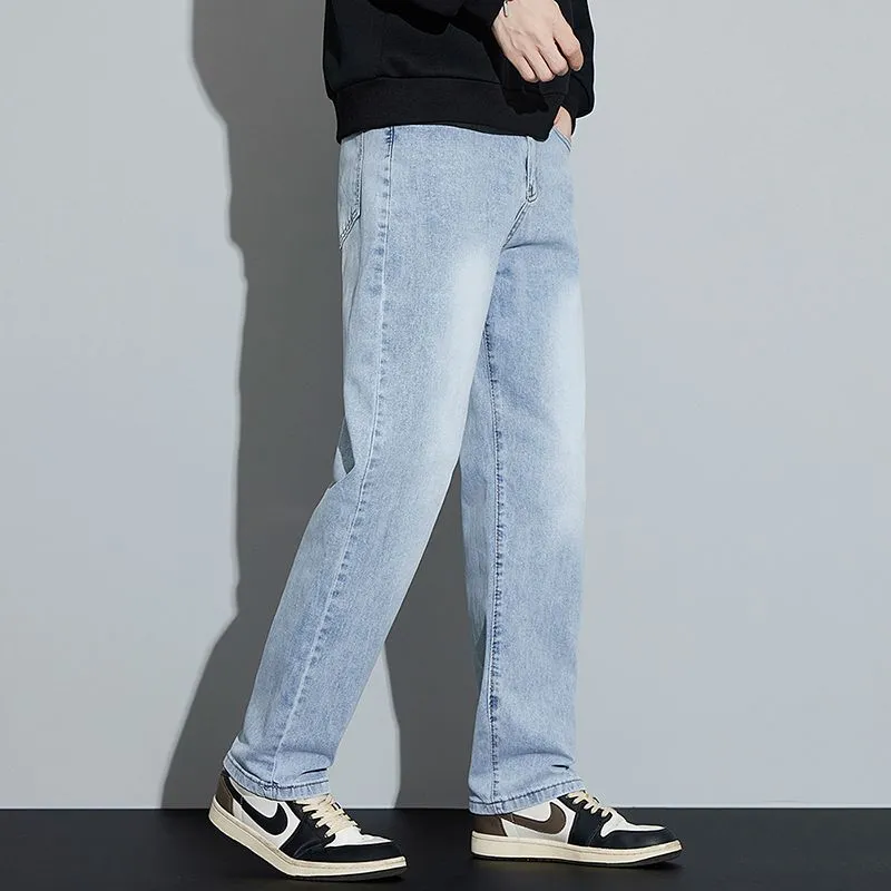 Menglaini Jeans Unisex Light Blue-3