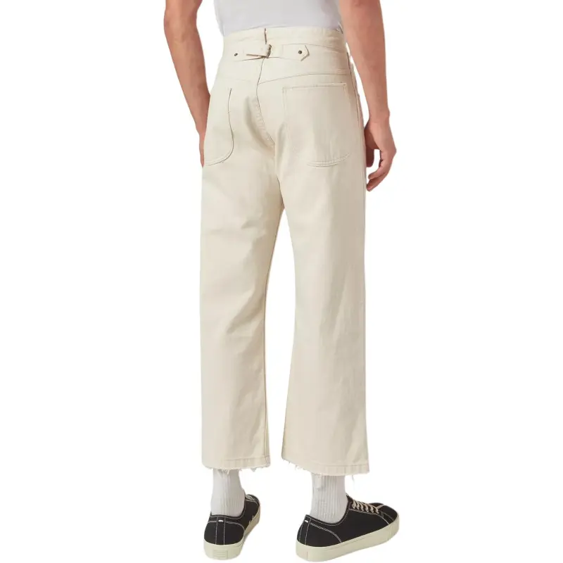 Maison Margiela Buckle Detailed Straight Leg Jeans-4