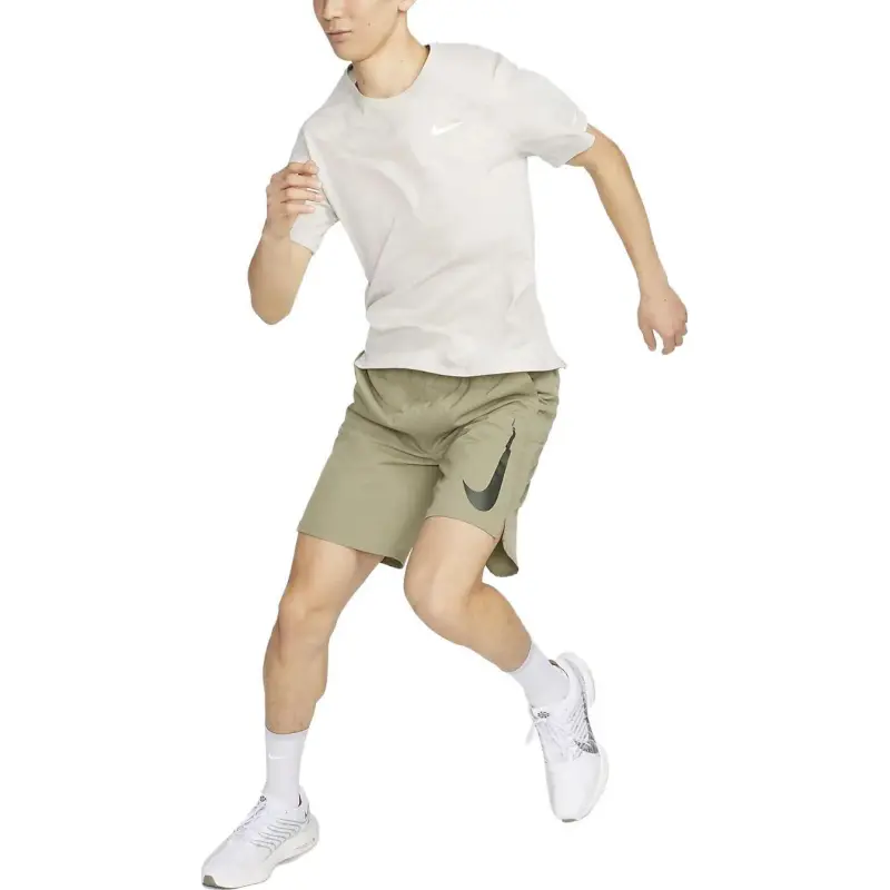 Nike Dri Fit Casual Shorts Men Olive Green-1