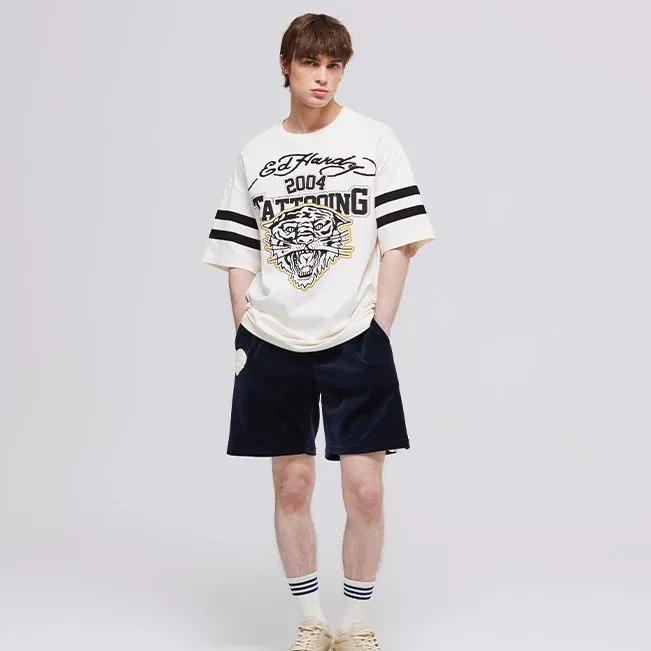 Ed Hardy T-Shirts Men Ivory White E1PBM095-2