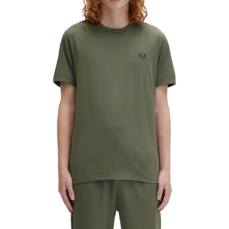 FRED PERRY T Shirts Men Green-1