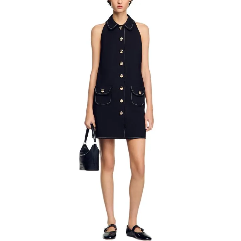 Sandro Shirt Mini Dress-2