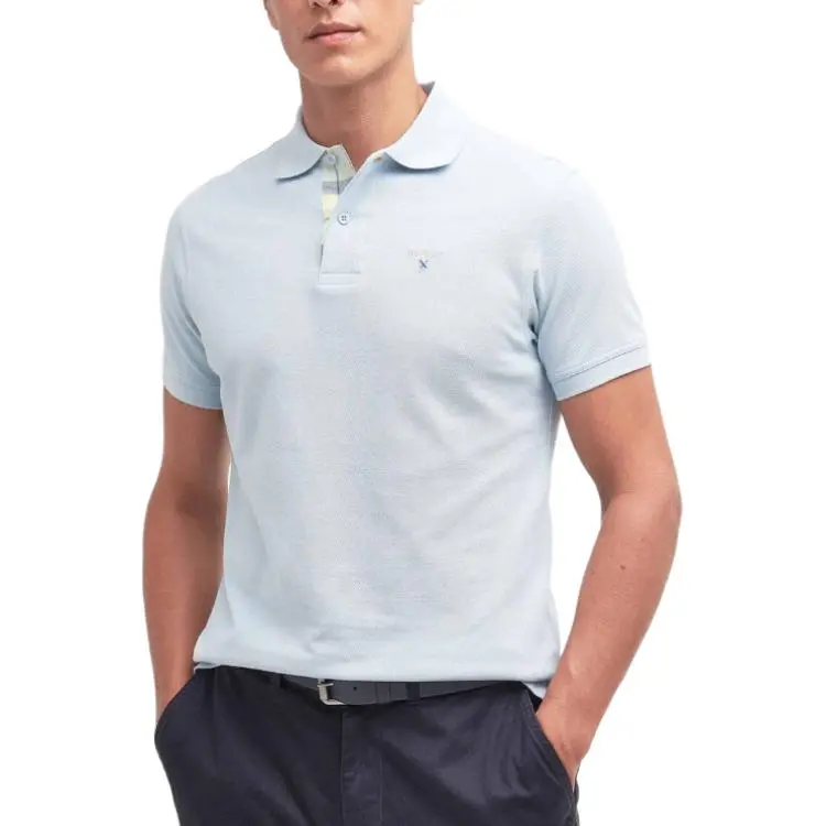 BARBOUR Polo Shirt Men's Light Blue-1