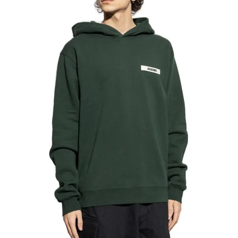 Jacquemus Logo Patch Long Sleeved Hoodie-1