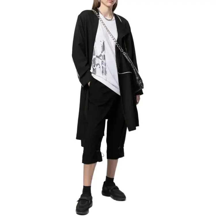 Yohji Yamamoto Asymmetric Wool Coat-2