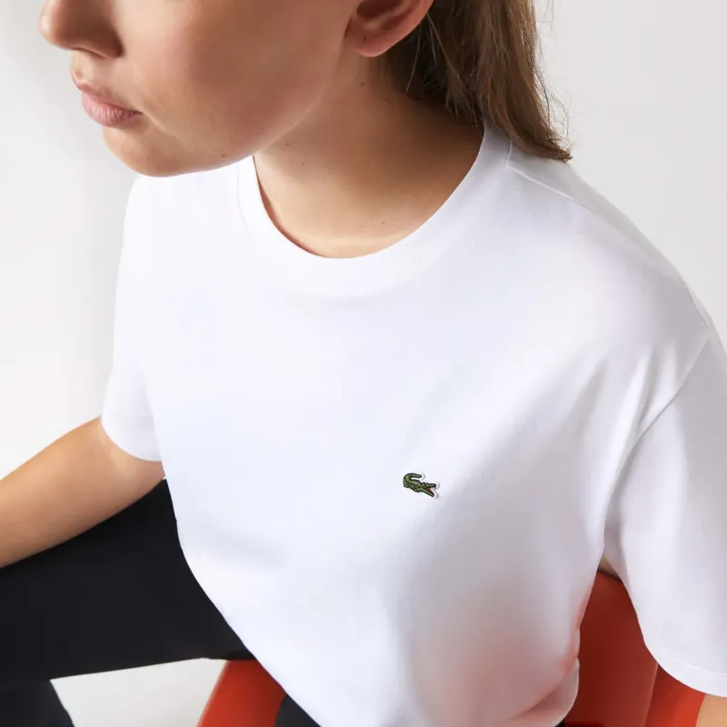 LACOSTE Regular T Shirt Women's White-3