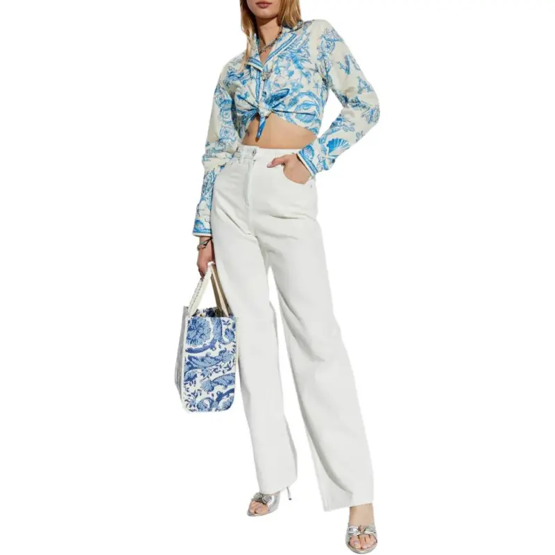 VERSACE Medusa plaque Jeans-3