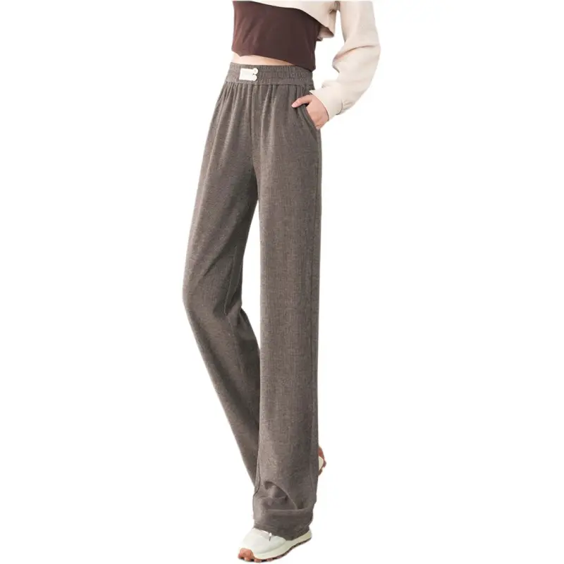 0571 Family Casual Pants Women's Coffee-4