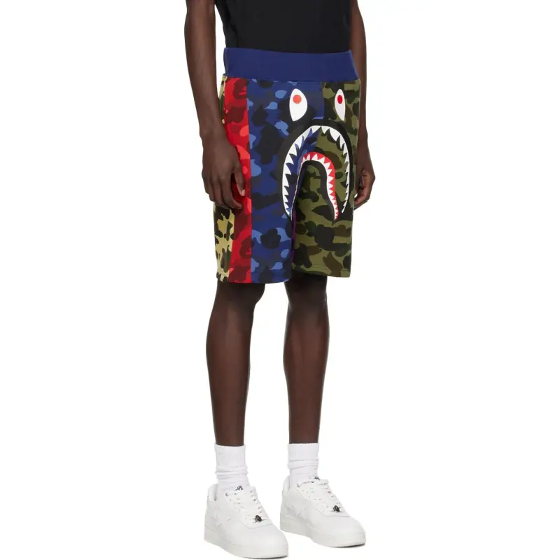 Bape Mix Camo Crazy Sweat Shorts SS23-3