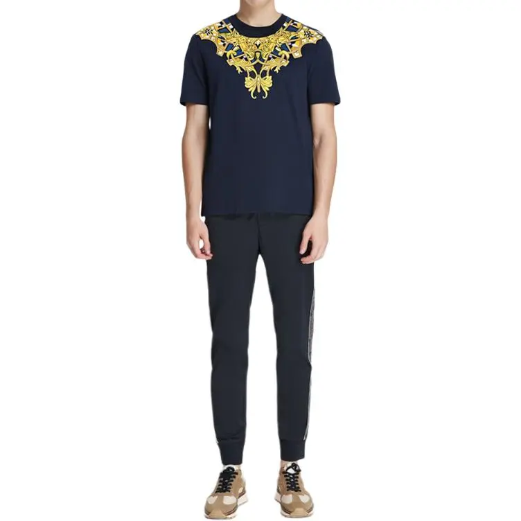 VERSACE T Shirt Men's Navy Blue-3