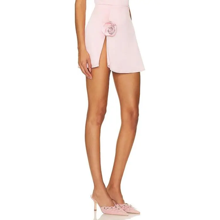 FOR LOVE & LEMONS Casual Short Skirts Women's Pink-1