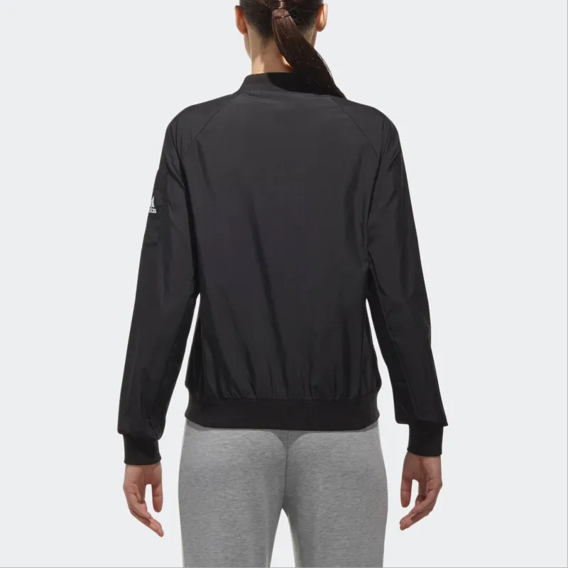 Adidas WB BOMBER Jackets Coats Women's Black/White-3