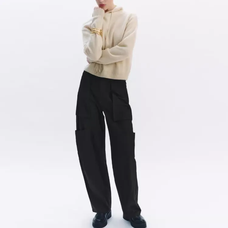ZARA Cargo Pants Women's Green-1