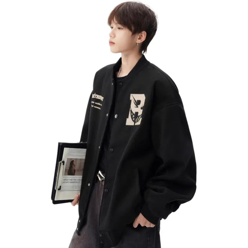 M MAICCO Design Letter Embroidery American Trendy Brand Windbreaker Jackets & Coats Unisex-33