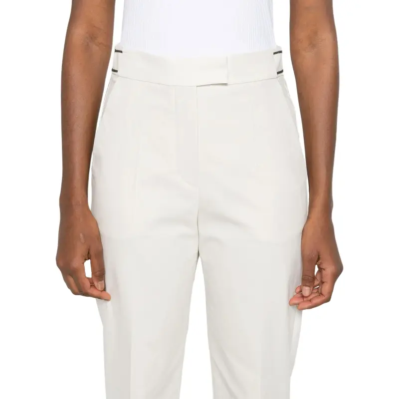 Brunello Cucinelli Monili Chain detail Tailored Trousers-4