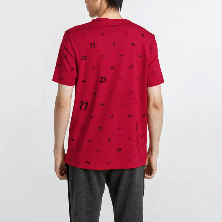Jordan T Shirts Men Red-3